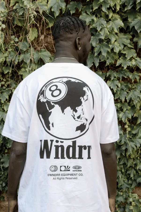 WNDRR 8 BALL BOX FIT TEE - WHITE