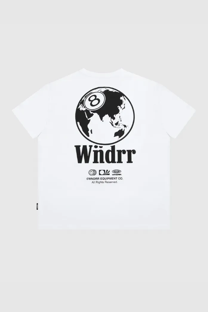 WNDRR 8 BALL BOX FIT TEE - WHITE