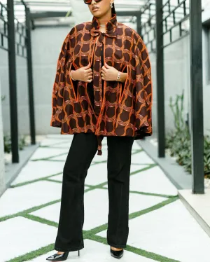 Women's Fashion Print Winter Cape