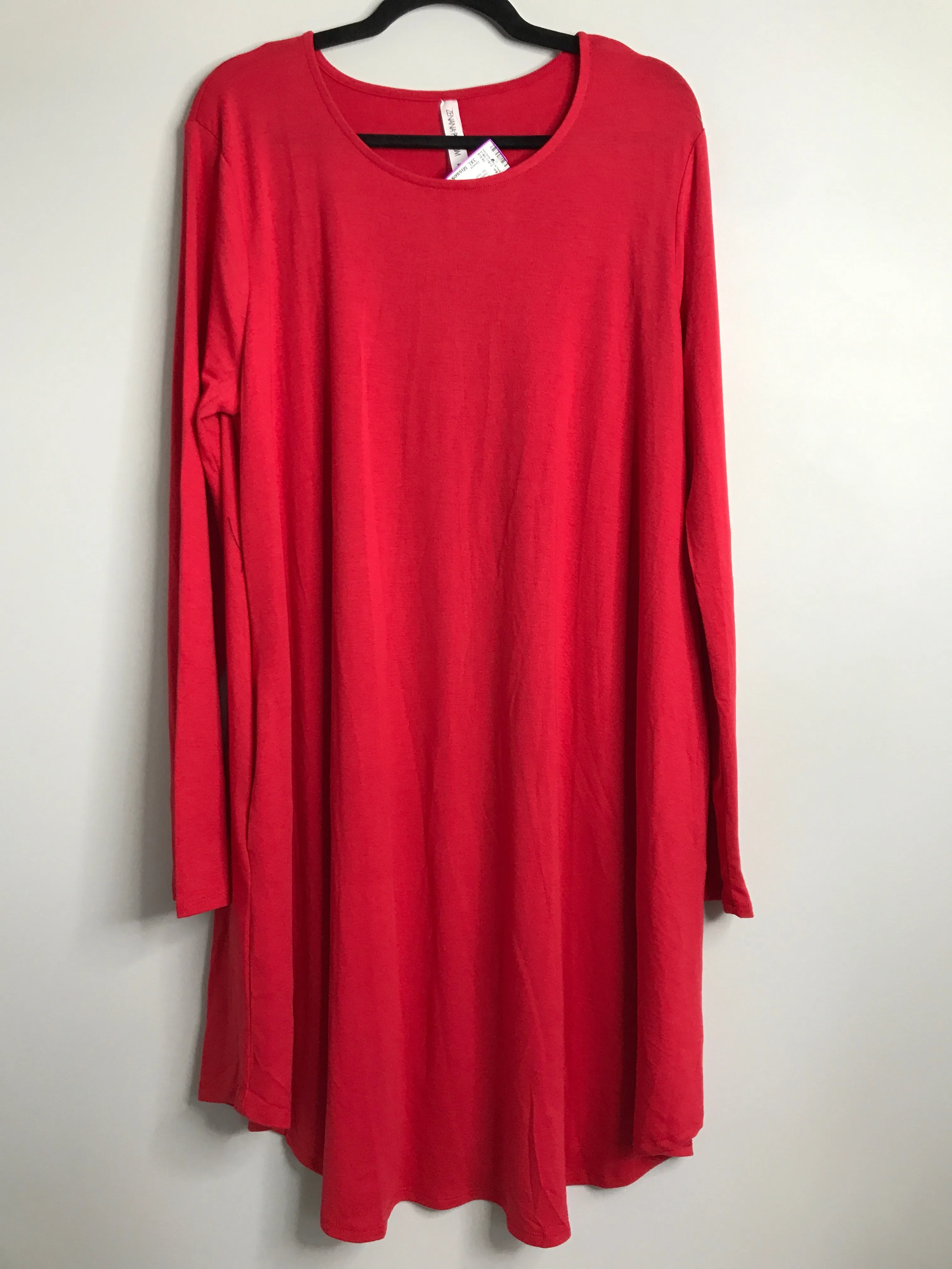 Womens Size 3XL Misses Red Zenana Dress