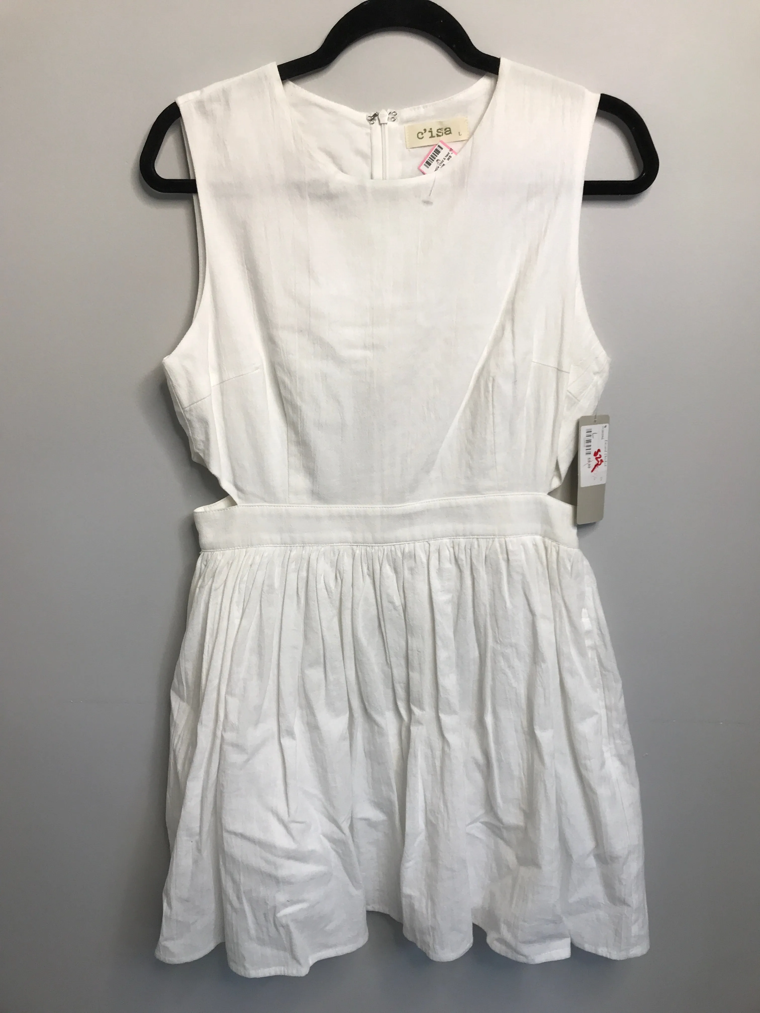 Womens Size Lg Misses White cisa NWT Dress