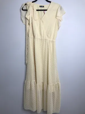 Womens Size Med Misses Cream Btfbm - Dress