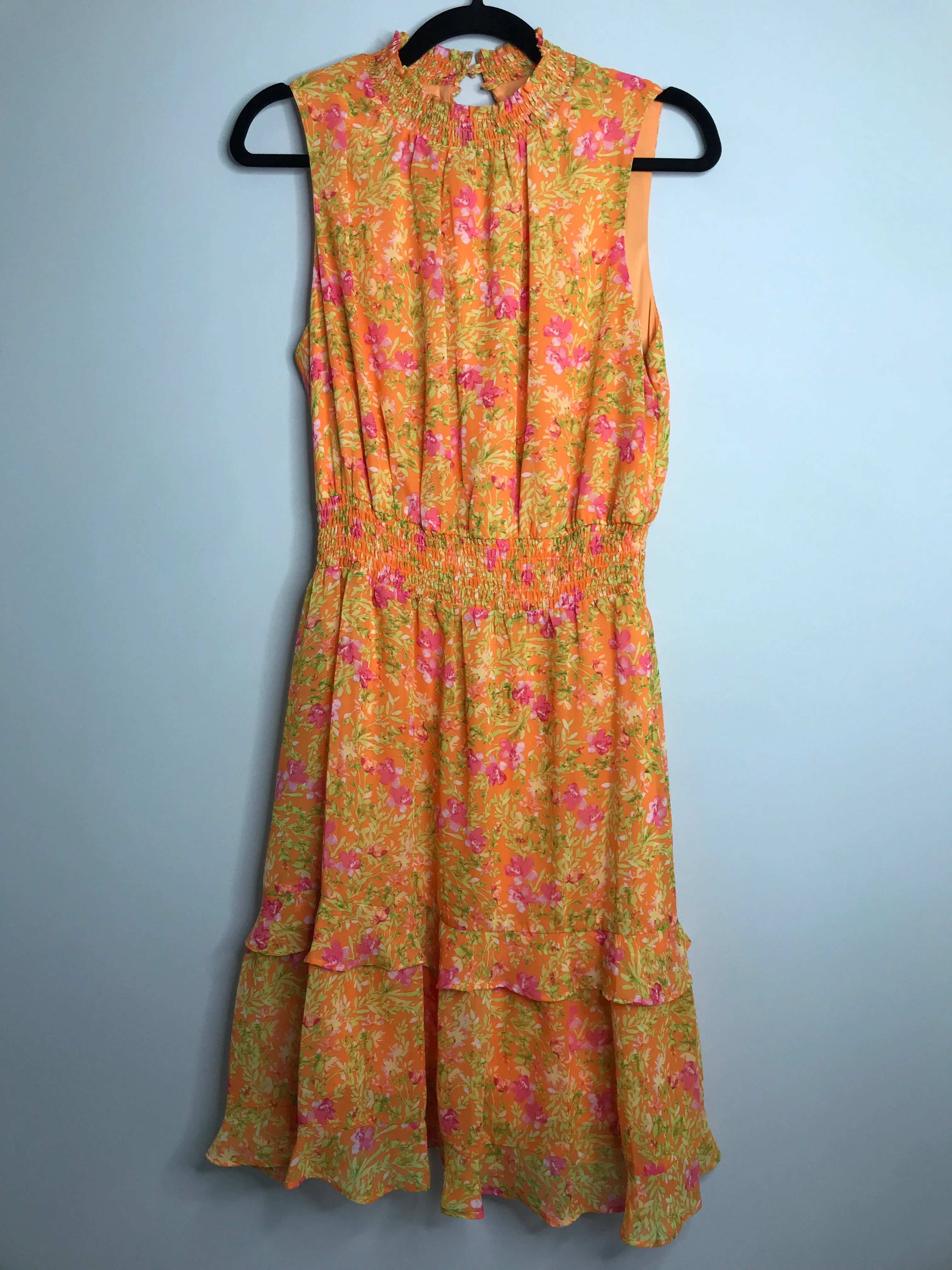 Womens Size Med Misses Orange Emma & Michele Dress