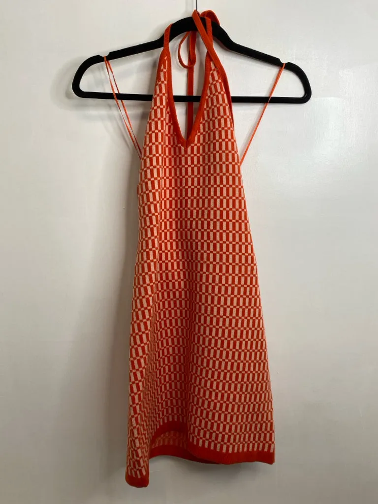 Womens Size Sm Misses Orange Cotton Candy Dress
