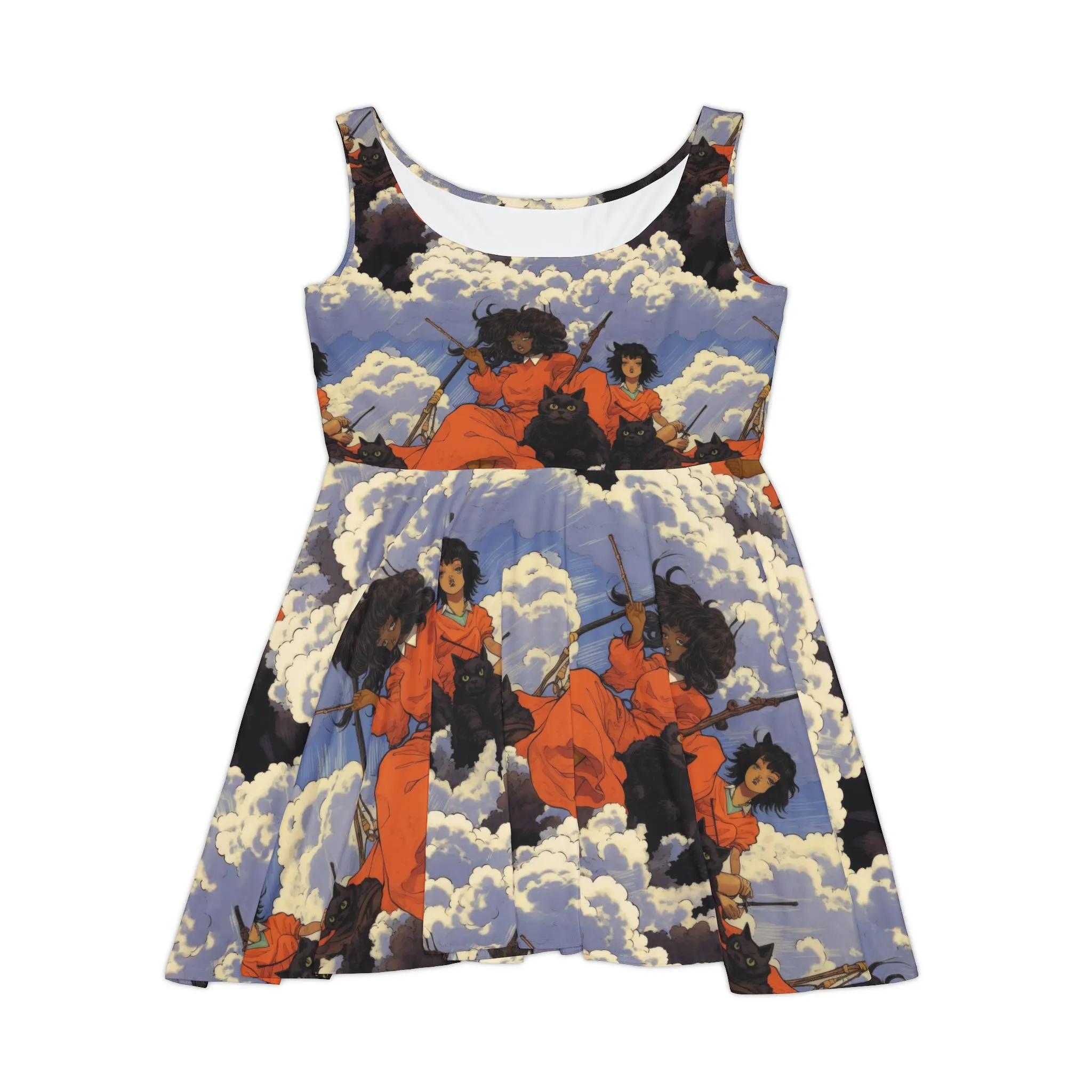 Women's Skater Dress - Teenage Witches Black Girl Magic