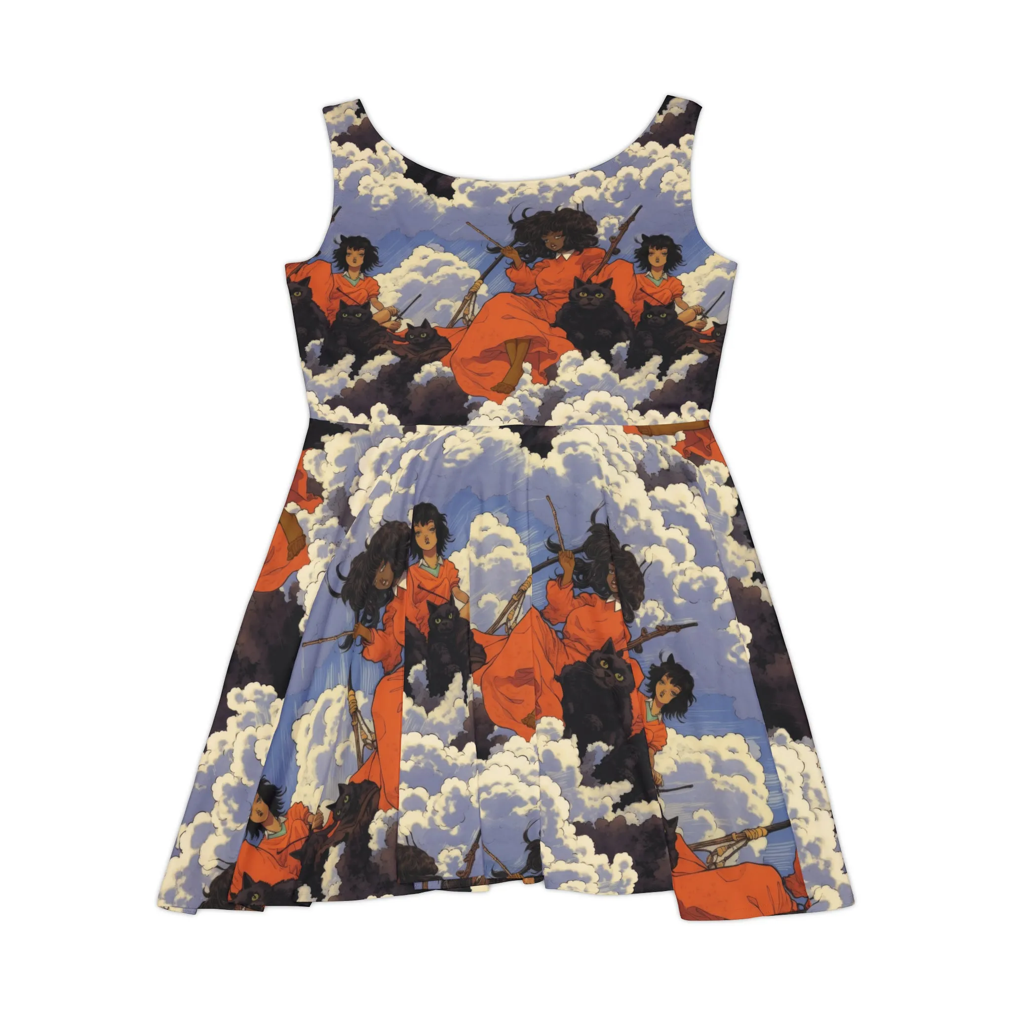 Women's Skater Dress - Teenage Witches Black Girl Magic