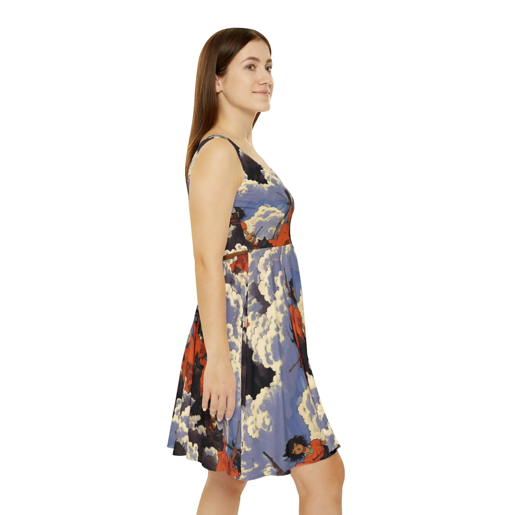 Women's Skater Dress - Teenage Witches Black Girl Magic