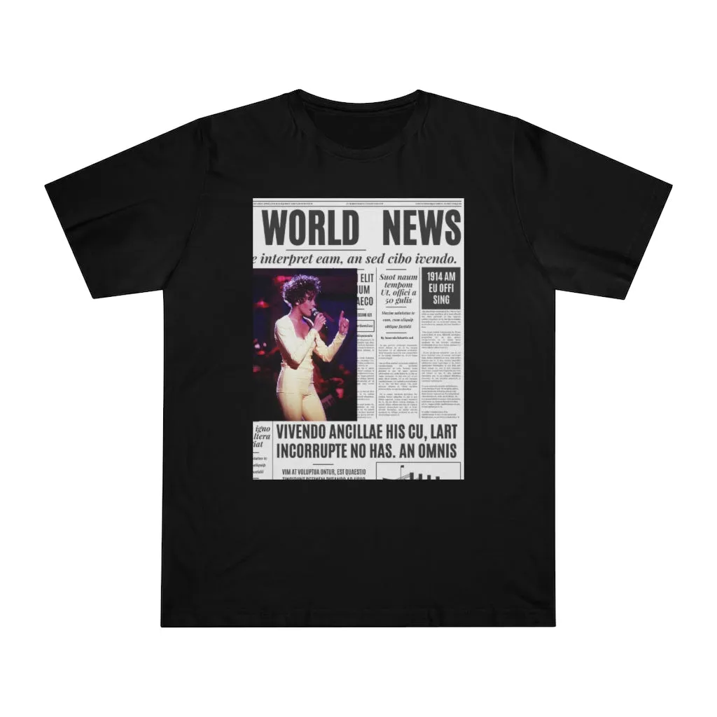 World News WHITNEY HOUSTON Unisex Deluxe T-shirt