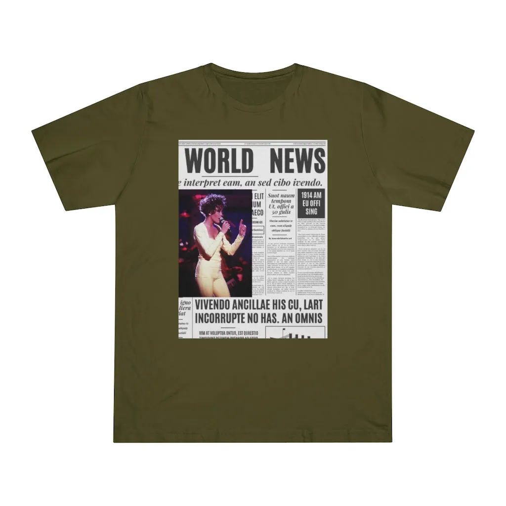 World News WHITNEY HOUSTON Unisex Deluxe T-shirt