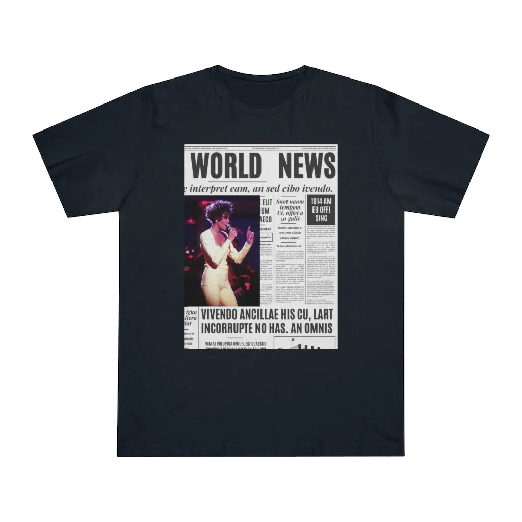 World News WHITNEY HOUSTON Unisex Deluxe T-shirt