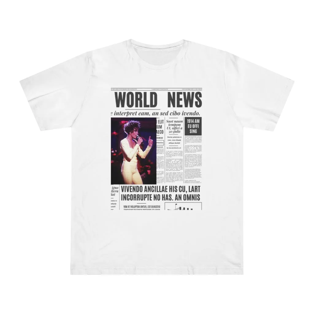 World News WHITNEY HOUSTON Unisex Deluxe T-shirt