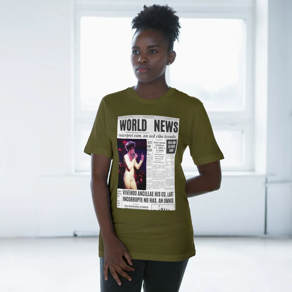 World News WHITNEY HOUSTON Unisex Deluxe T-shirt