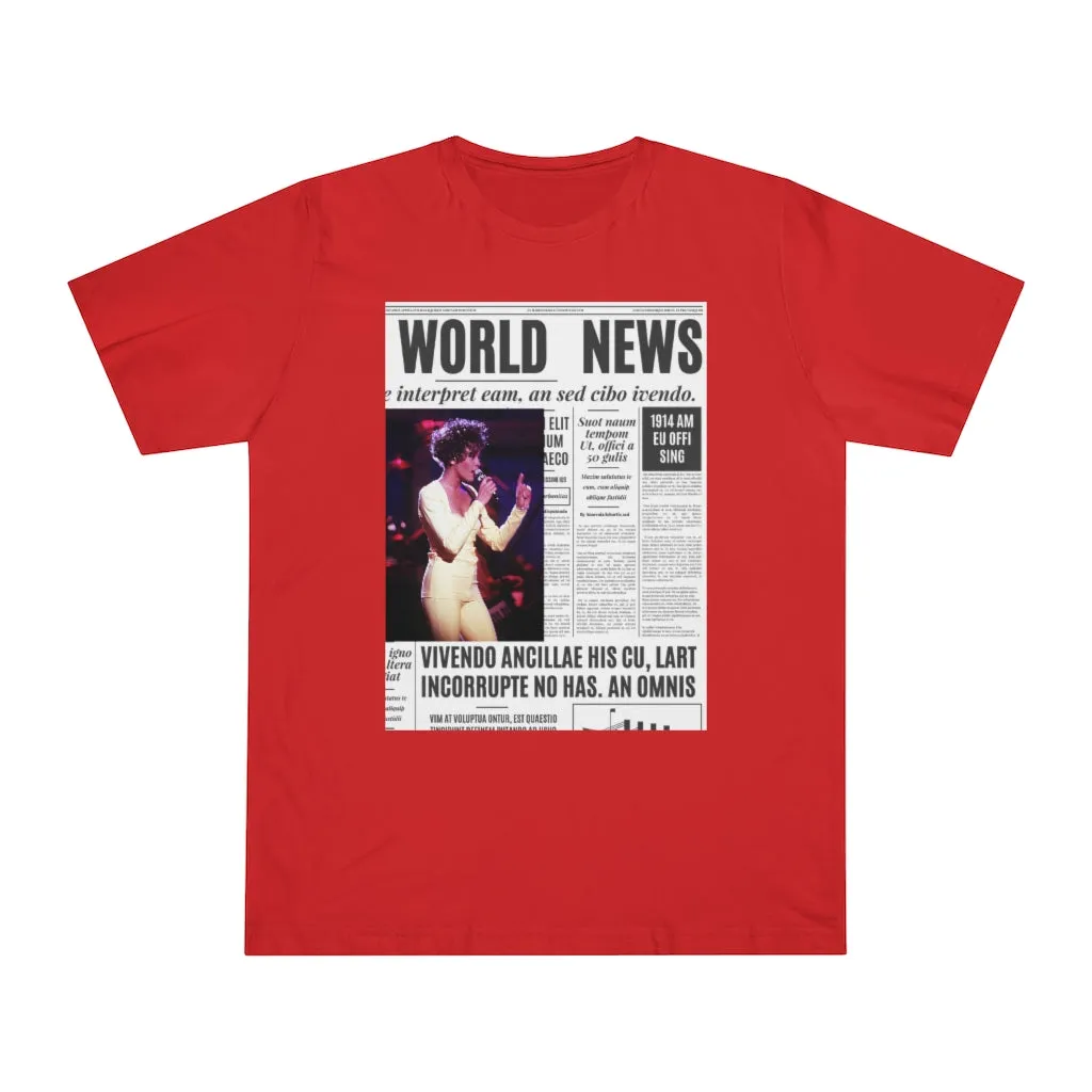 World News WHITNEY HOUSTON Unisex Deluxe T-shirt