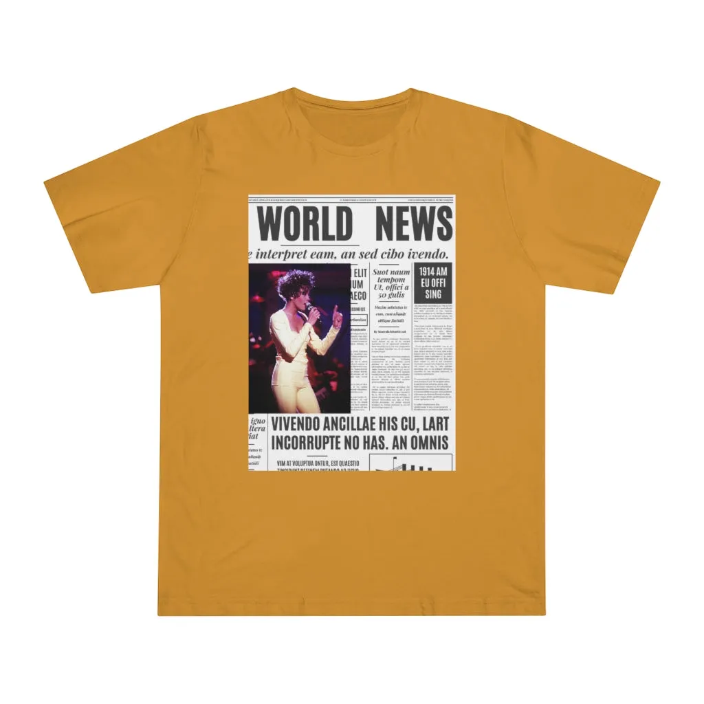 World News WHITNEY HOUSTON Unisex Deluxe T-shirt