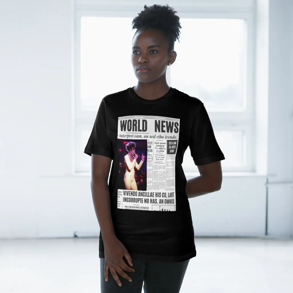 World News WHITNEY HOUSTON Unisex Deluxe T-shirt