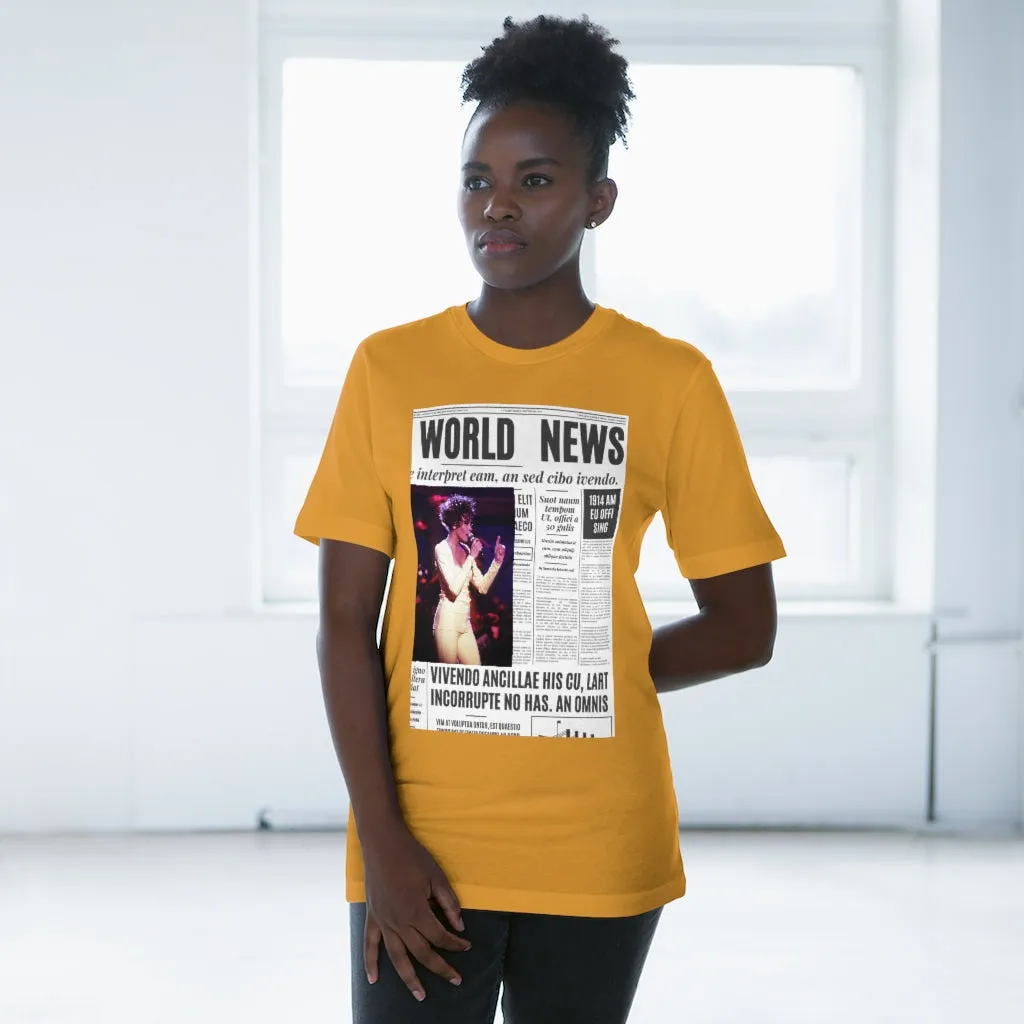 World News WHITNEY HOUSTON Unisex Deluxe T-shirt