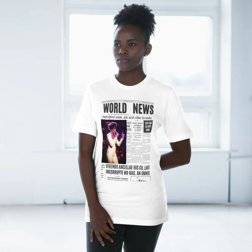 World News WHITNEY HOUSTON Unisex Deluxe T-shirt