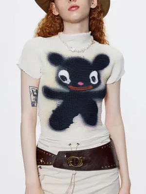 Y2K Cute Monster Top