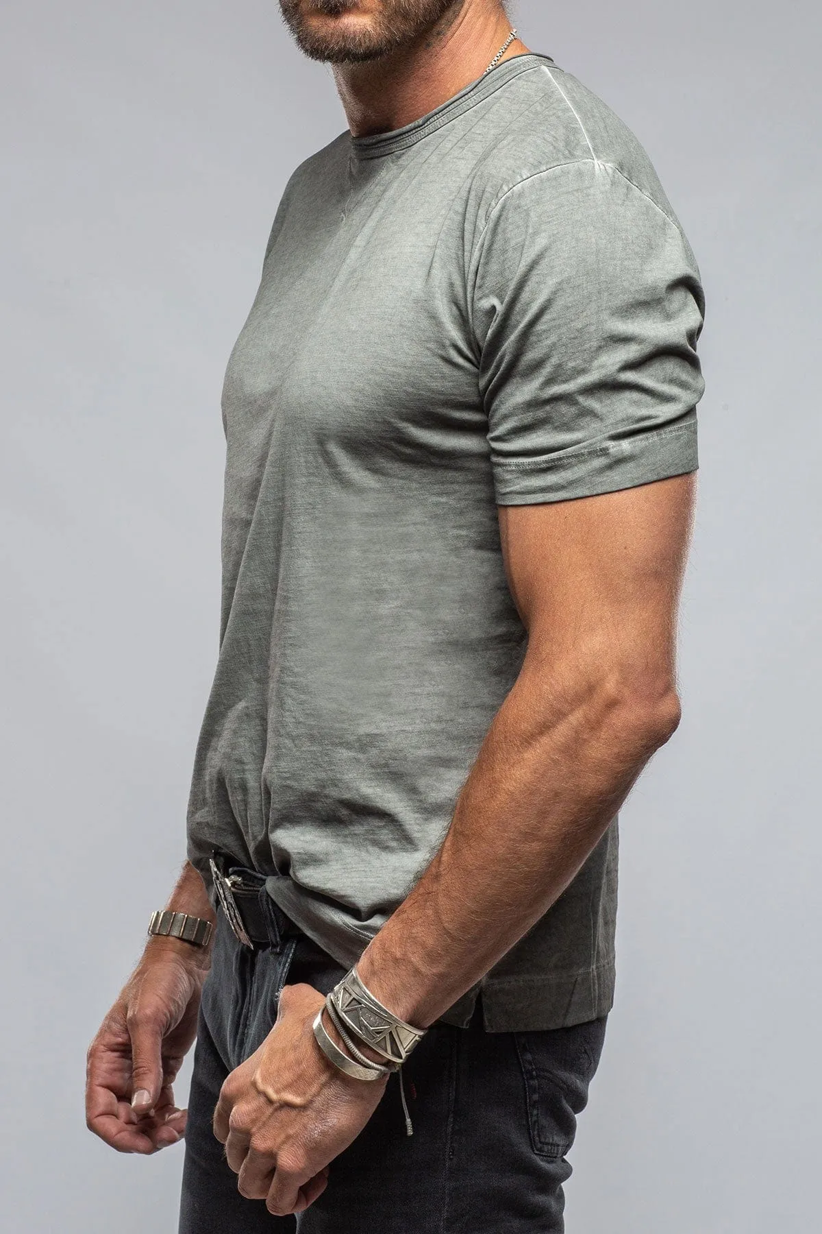 York Crew Neck in Steel Grey