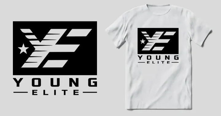 Young-Elite Black & White Unisex T-Shirt
