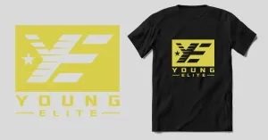 Young-Elite Yellow & Black Male T-shirt