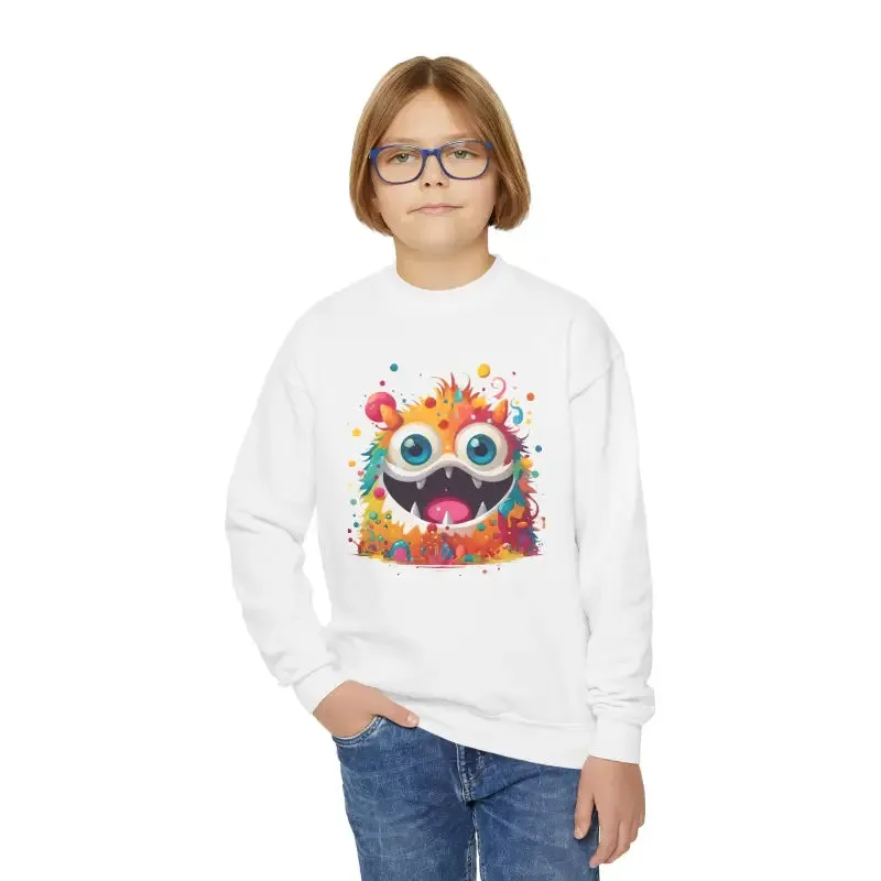 Youth Crewneck Sweatshirt Unleash Monster Fun