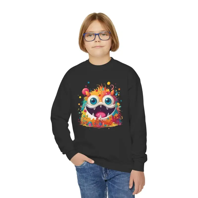 Youth Crewneck Sweatshirt Unleash Monster Fun