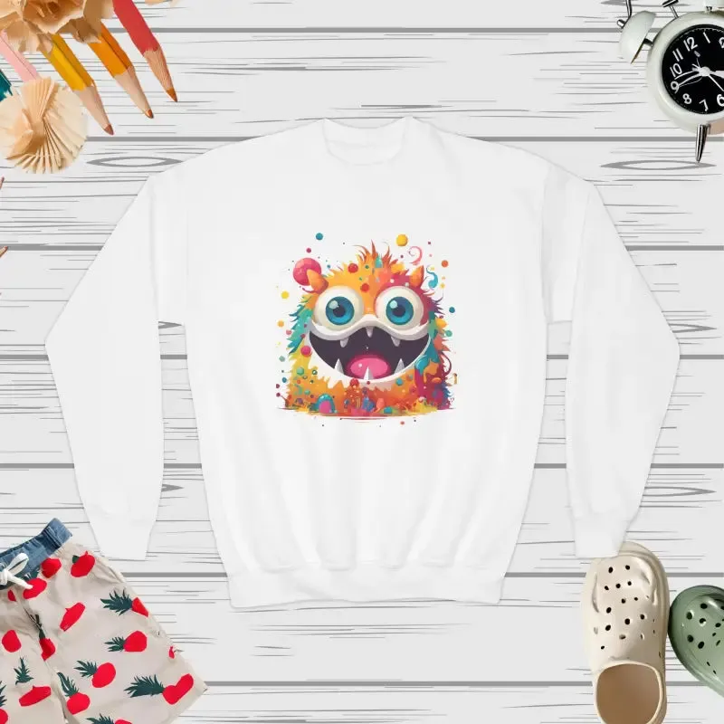 Youth Crewneck Sweatshirt Unleash Monster Fun