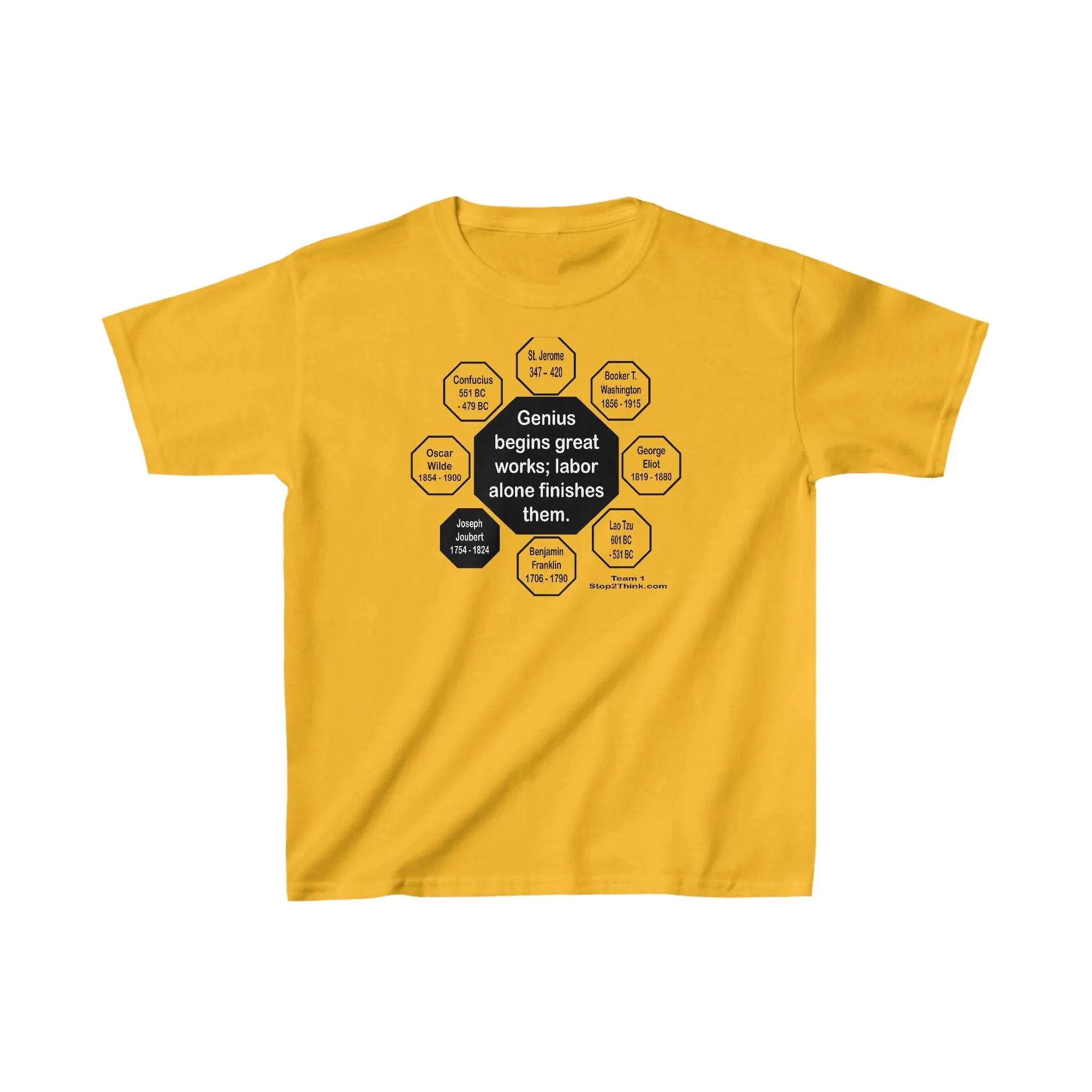 YT-1.6 - Genius begins great works; labor alone finishes them.  -   Joseph Joubert  1754 - 1824