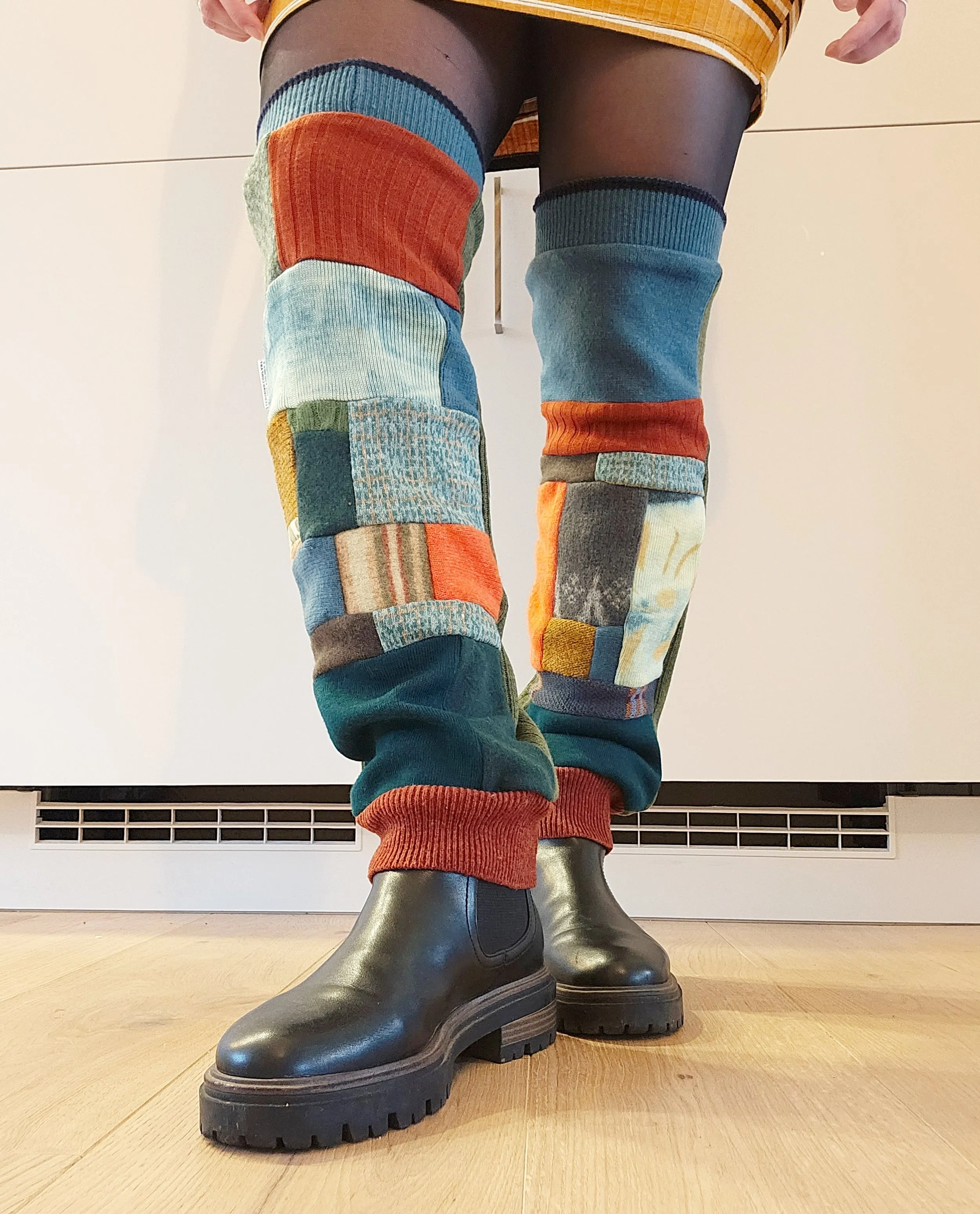 Zerowaste Patchwork Legwarmers - Mojito