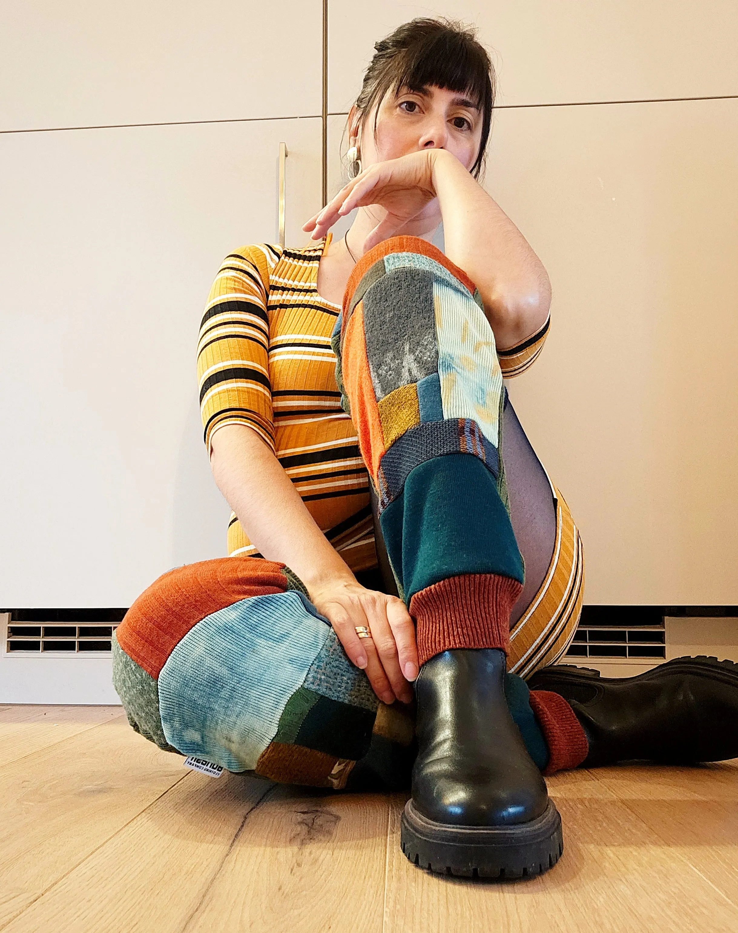 Zerowaste Patchwork Legwarmers - Mojito